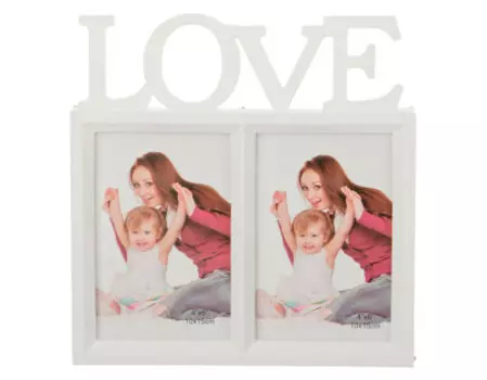 Фоторамка 24*24*2см на 2 фото 15*10см 596-174