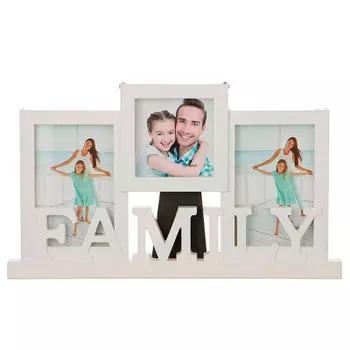 Фоторамка-коллаж 39*24*2 см на 3 фото 2-15*10/10*10 см 596-176