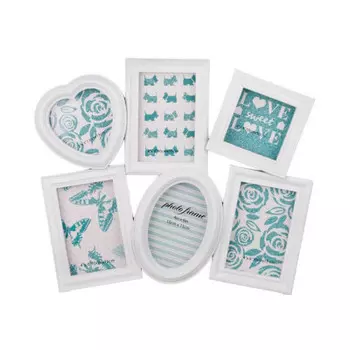 Фоторамка-коллаж 45*38*3 см на 6 фото 10*15 см 13*13/10*10 см 596-163