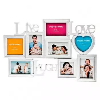 Фоторамка-коллаж 63*41 см на 8 фото 10*15/13*13/10*10 см 596-117