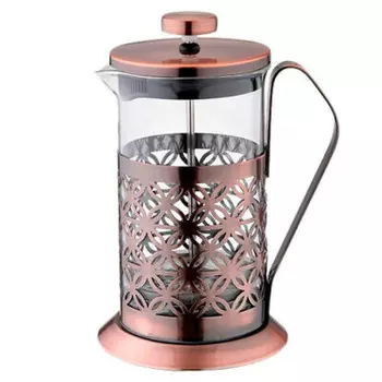 Френч-пресс 600мл TimA мокко медь боросиликатное стекло fd-600