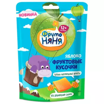 Фруктовые кусочки ФрутоНяня 53г яблоко с 12 месяцев
