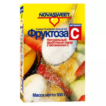 Фруктоза 500 г новасвит с витамином с новапродукт