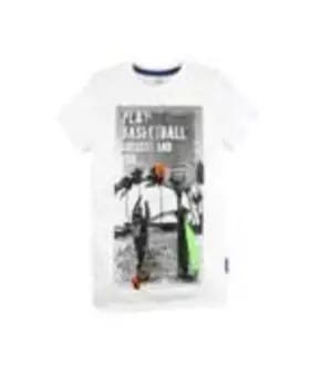 Футболка д/мальчика с принтом р. 122-128 белый 267и-151