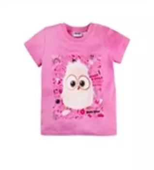 Футболка дд ангри бердс р 80 розовый