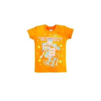 Футболка для девочки оранж р.6-9 такро 01rk-6/9