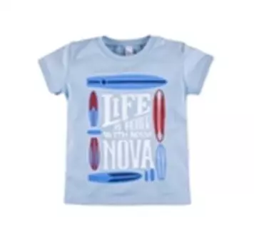 Футболка для мальчика юнга р. 98 голубой