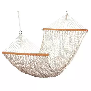 Гамак веревочный 2000 х80 мм белый wrd05