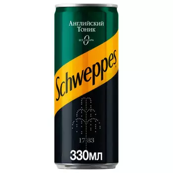 Газ.напиток швеппс английский тоник 0.33 л ж/б