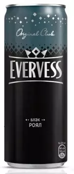 Газ.вода эвервесс 0.33 л блэк роял ж/б