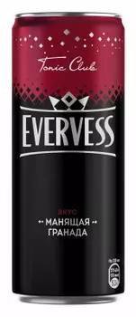 Газ.вода эвервесс 0.33 л гранат ж/б