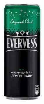 Газ.вода эвервесс 0.33 л лемон лайм ж/б