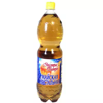 Газированная вода Майская хрустальная экстра-ситро 1,5л газ пэт