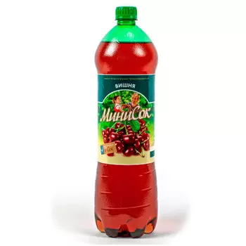 Газированная вода минисок 1,5л вишня
