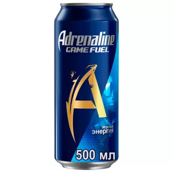 Газированный напиток Adrenalin Rush игровая энергия 0,449л ж/б