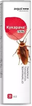 Гель август 30 мл для уничтожения тараканов, чешуйниц и мокриц