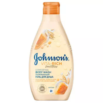 Гель для душа вита-рич 250 мл ухаживающий смузи с йогуртом овсом и медом
