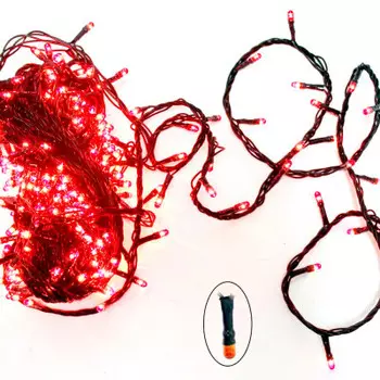 Гирлянда электрическая 9,5 200л красная sycl-003