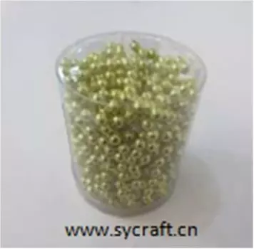 Гирлянда из бусин не электрическая60см золотой syzl-2419122