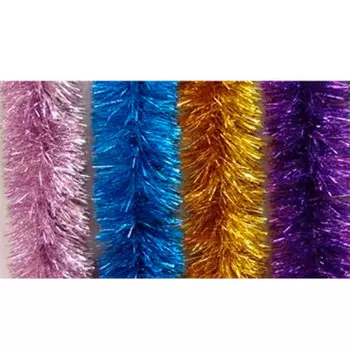 Гирлянда норка 3-радуга 100мм 2м фиолетовый г-213/6