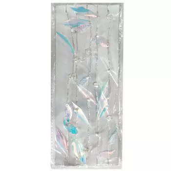 Гирлянда новогодняя магик тайм листики длинные на проволоке из черного металла 120 x1x1см 86399