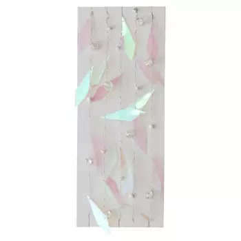 Гирлянда новогодняя магик тайм ромбики на проволоке из черного металла 120 x1.5 x1см 86397