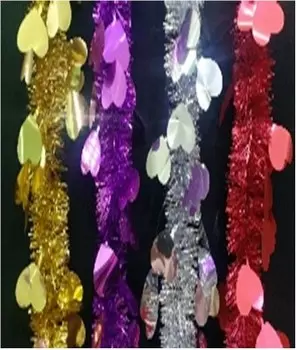 Гирлянда сердечки 50+110мм 2м г-278