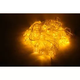 Гирлянда светодиодная фанрей кубики 4 м 40 лампочек теплый белый свет шнур прозрачный 220 в 2654