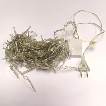 Гирлянда юниель бахрома с контроллером 3 м 200 светодиодов белый свет 7949