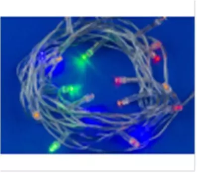 Гирлянда юниель с контроллером 2.8 м 20 лампочек разноцветная 7916