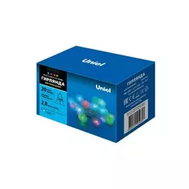 Гирлянда юниель шарики с контроллером 2.8 м 20 светодиодов 7921