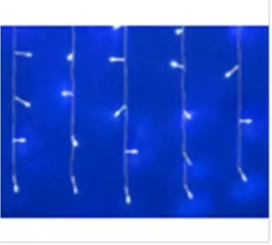 Гирлянда юниель занавес 1.5 х1.5 м 160 лампочек белый свет с контроллером 6738