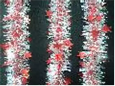 Гирлянда звездная голография 50мм 2м г-267