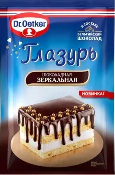 Глазурь доктор оеткер 100 г шоколадная зеркальная