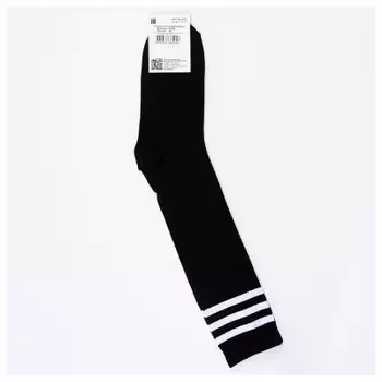 Гольфы детские красная ветка р.22 черный в белую полоску c796