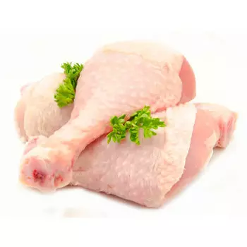 Голень цыпленка бройлера халяль охл на лотке белая птица