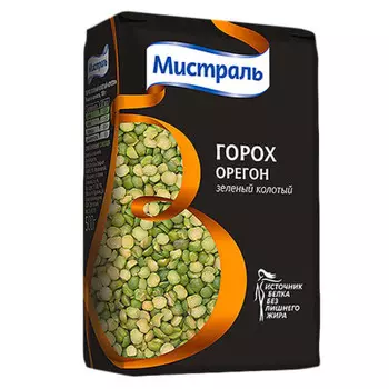 Горох зеленый колотый Мистраль 500г