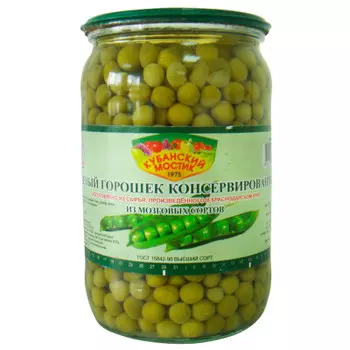 Горошек зеленый Кубанский мостик 650г