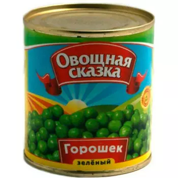 Горошек зеленый Овощная сказка 310г