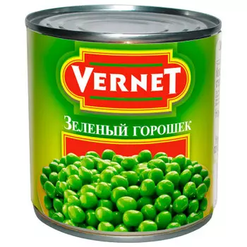 Горошек зеленый Vernet 400г