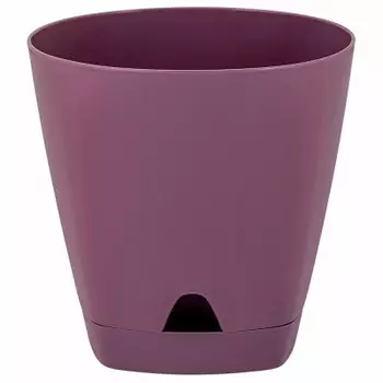 Горшок д/цветов амстердам д11см 0,65л с прикорневым поливом морозная слива ing6198мс