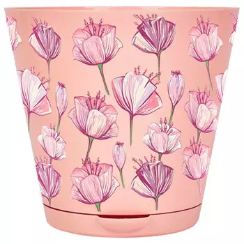 Горшок для цветов изи гроу д20 см 3.6 л с прикорневым поливом розовый сад ing47020 рс