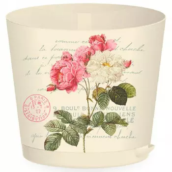 Горшок для цветов изи гроу д20 см 3.6 л с прикорневым поливом сливочный прованс ing47020 мп