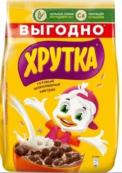 Готовый завтрак хрутка 650 г шарики шоколадные пакет