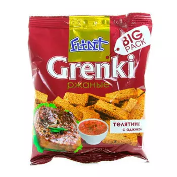 Гренки флинт 130г телятина с аджикой