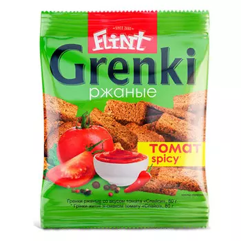 Гренки флинт 130г томат спайси