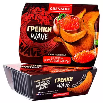 Гренки гренковъ 100 гр волнистые красная икра