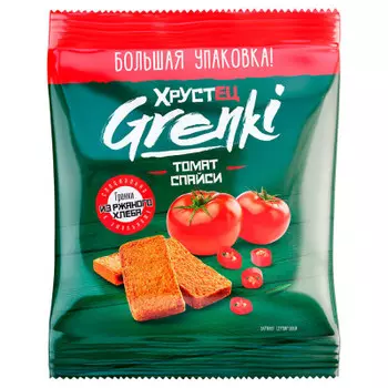 Гренки хрустец 130 г томат спайси