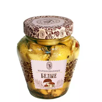 Грибы богородская трапеза 350г белые маринованные ст/б