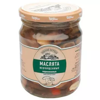 Грибы ряжский погребок 500г маслята маринованные ст/б